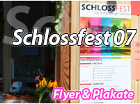 ears 'n' eyes Veranstaltungstechnik von MAIN marketing | Schlossfest 07 / Plakate & Flyer
